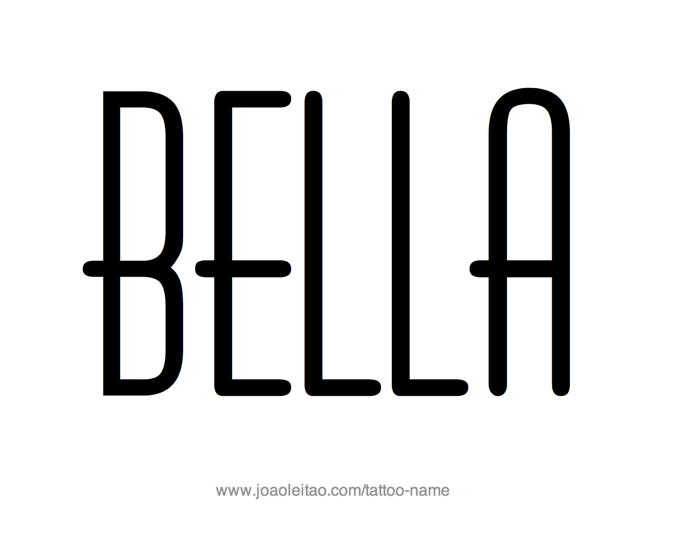 bella-name-tattoo-designs